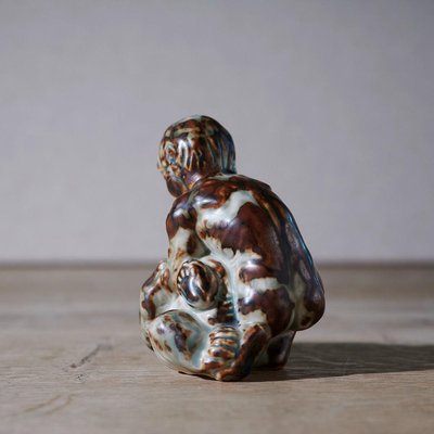 Boy with Bear by Knud Kyhn for Royal Copenhagen-KLO-1014766