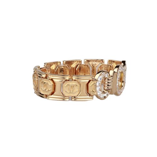 Bracelet in 18k Yellow Gold in the Style of Chanel, 2000s