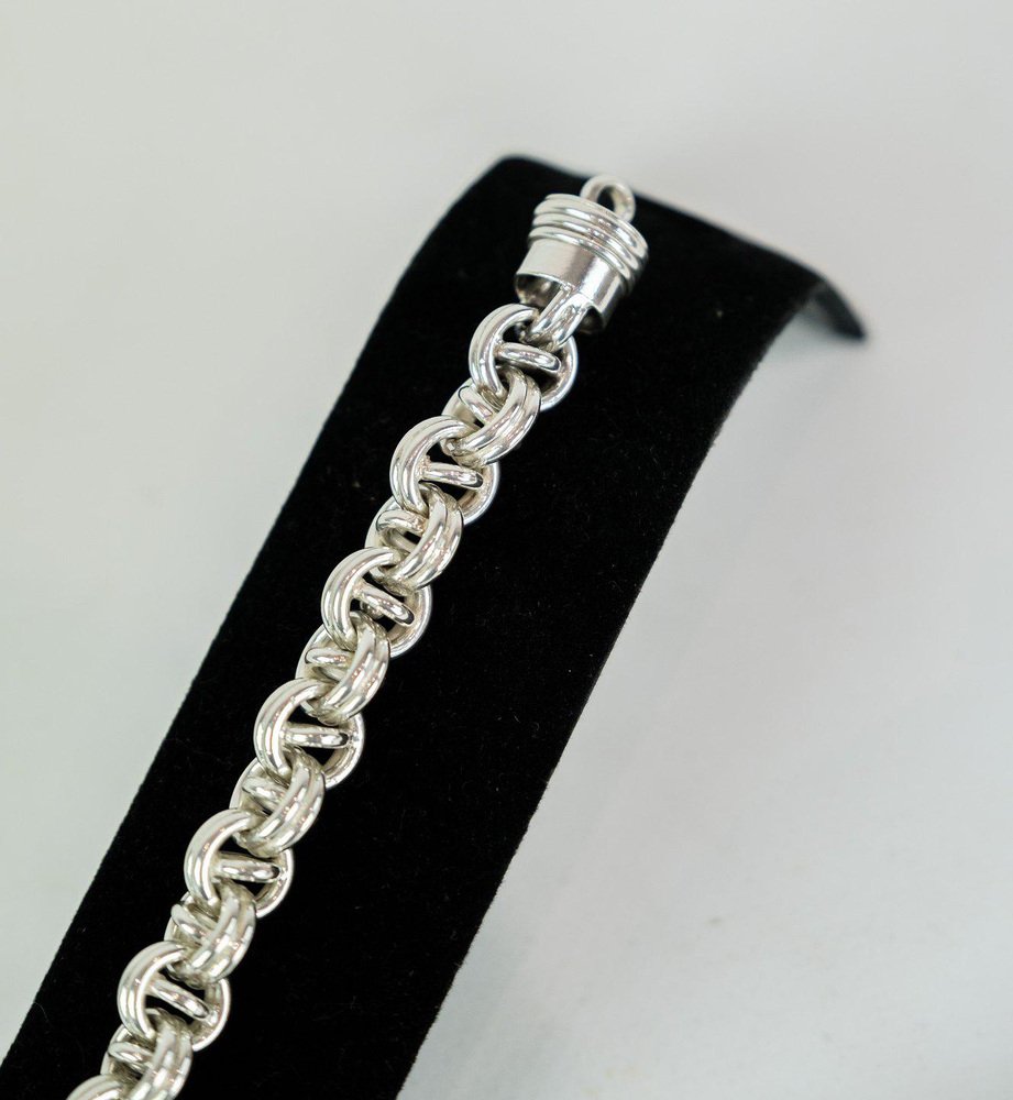 Bracelets in Silver, Powerful Model, Divided Into Rings Nice