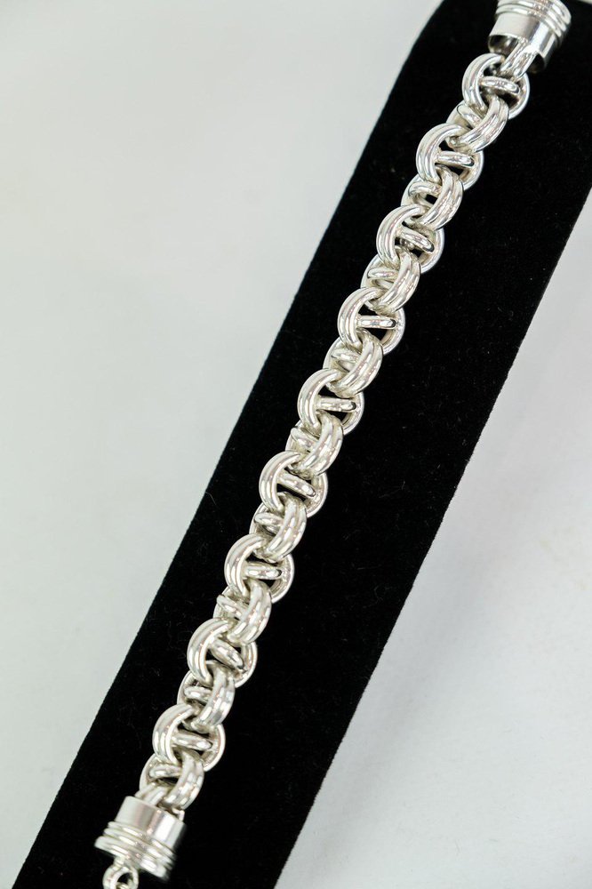 Bracelets in Silver, Powerful Model, Divided Into Rings Nice