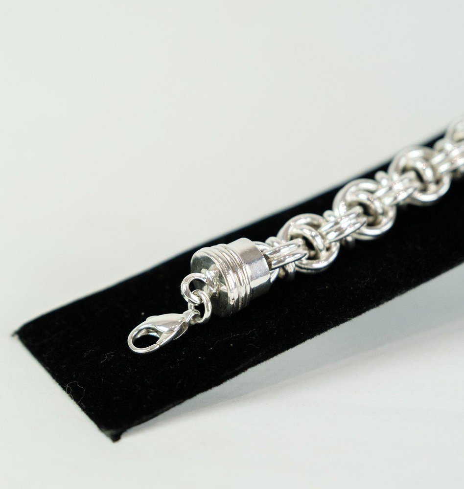 Bracelets in Silver, Powerful Model, Divided Into Rings Nice