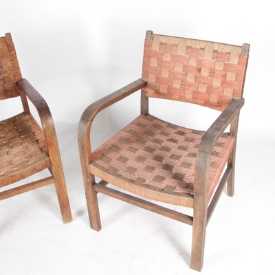 Braided Rope Armchairs, 1960s, Set of 2-DSC-1766272