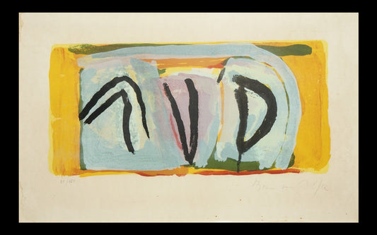 Bram Van Velde, Abstract Composition, 1973, Lithograph