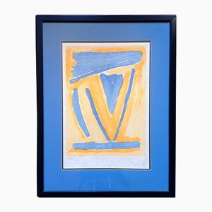 Bram Van Velde, Abstract Composition, Original Lithograph, 1970s, Framed-NRC-1401105