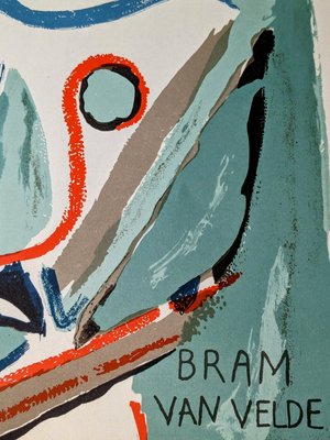 Bram Van Velde, Abstraction, Original Lithograph, 1952-NRC-2038163