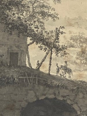 Brandt, Family Child on Horseback, 18th Century, Drawing on Paper-QKG-1795371