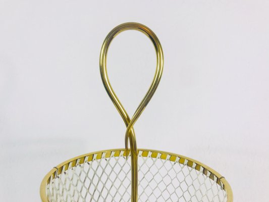 Brass and Aluminium Umbrella Stand from Vereinigte Werkstätten Collection, 1960s-PUK-555427