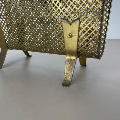 Brass and Bamboo Magazine Holder by Carl Auböck, Austria, 1950s-QZ-1815873