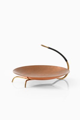 Brass and Copper Serving Bowl-SC-1093542