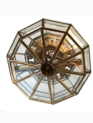 Brass and Crystal Ceiling Lamp-TCS-1056651