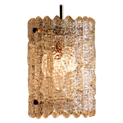 Brass and Crystal Glass Pendant by Carl Fagerlund for Orrefors, 1960s-JE-987163