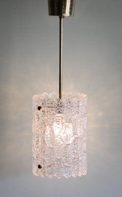 Brass and Crystal Glass Pendant by Carl Fagerlund for Orrefors, 1960s-JE-987163