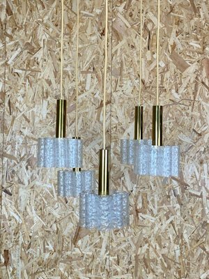 Brass and Glass Cascading Lamp, 1970s-EJL-1062948