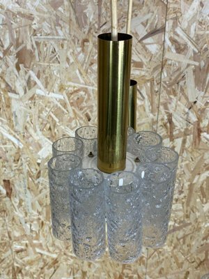 Brass and Glass Cascading Lamp, 1970s-EJL-1062948