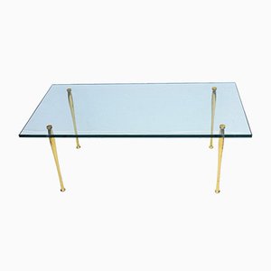 Brass and Glass Coffee Table by Pietro Chiesa for Fontana Arte, 1950s-VA-883728