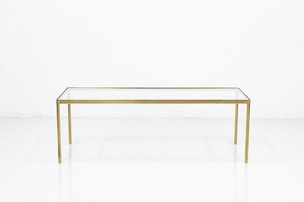 Brass and Glass Coffee Table from Bergboms-KO-1020526