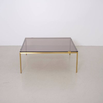 Brass and Glass Coffee Table in the Style of Maison Jansen, 1970s-VLZ-632107