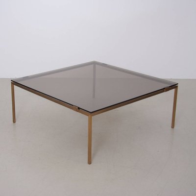 Brass and Glass Coffee Table in the Style of Maison Jansen, 1970s-VLZ-632107