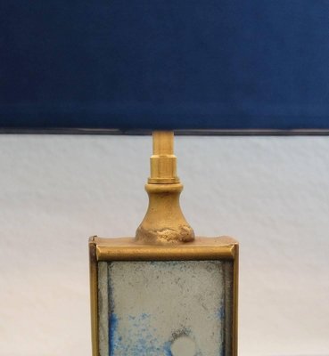 Brass and Glass Floor Lamp, Italy, 1950s-FGA-922923