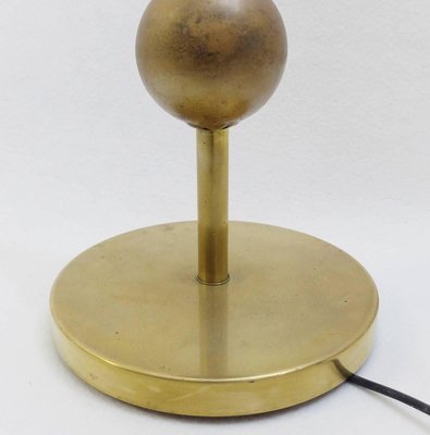 Brass and Glass Floor Lamp, Italy, 1950s-FGA-922923