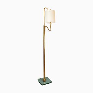 Brass and Glass Floor Lamp, Italy-FGA-923461