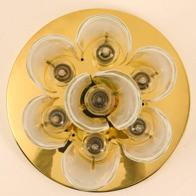 Brass and Glass Flush Mount by J. T. Kalmar, 1960s-VDW-960241