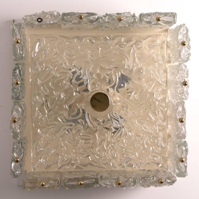 Brass and Glass Flush Mount by Vereinigte Werkstätten München, 1960s-VDW-751572