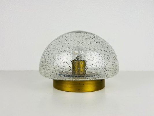 Brass and Glass Flush Mount from Hillebrand, 1960s, Germany-PUK-920369