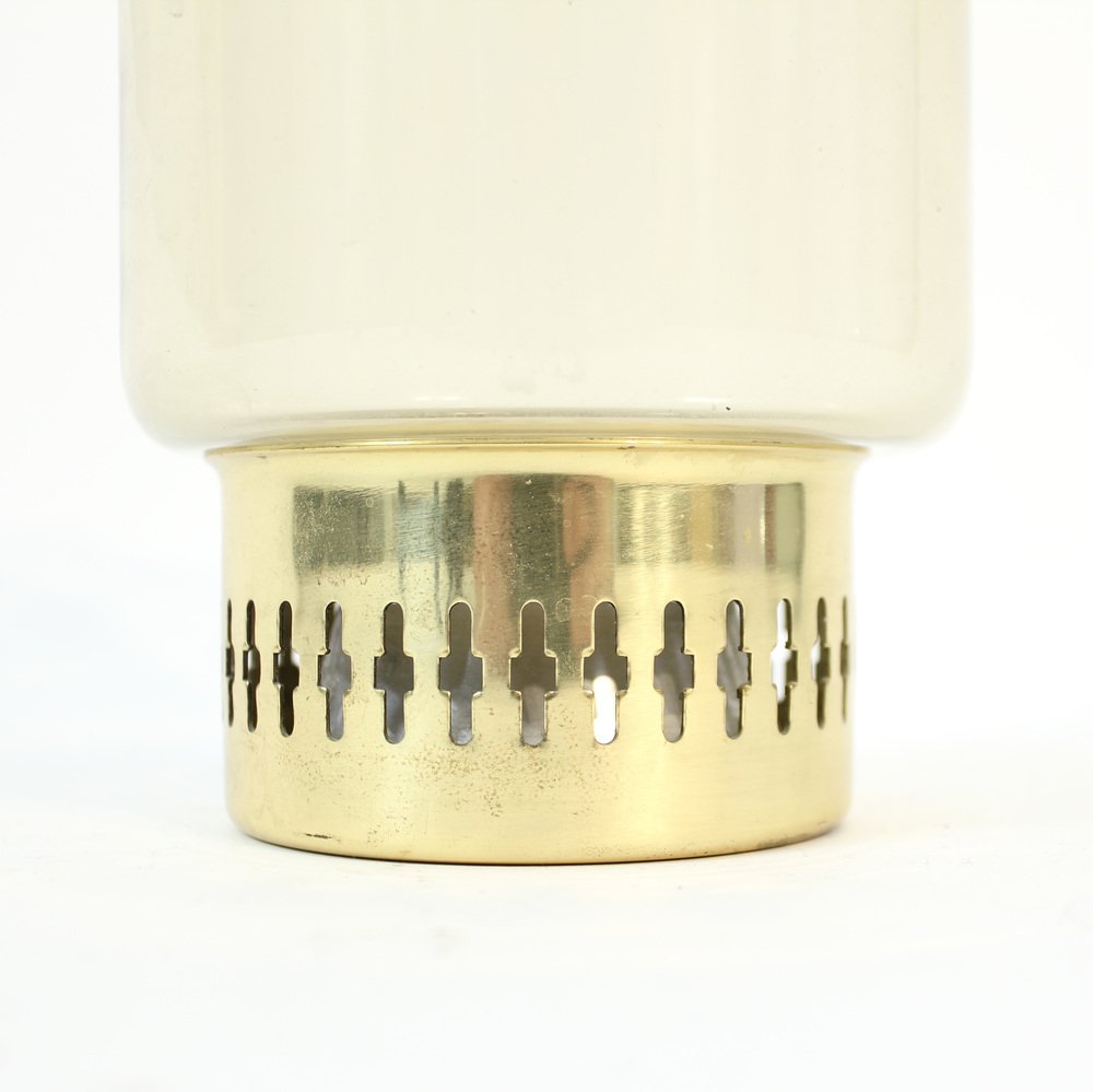 Brass and Glass Model L 95 Candleholder by Hans-Agne Jakobsson for Hans-Agne Jakobsson AB Markaryd, 1960s