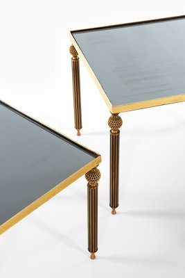 Brass and Glass Nesting Tables, 1960s-SC-586805