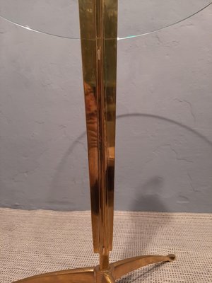 Brass and Glass Top Coffee Table-OHK-860857