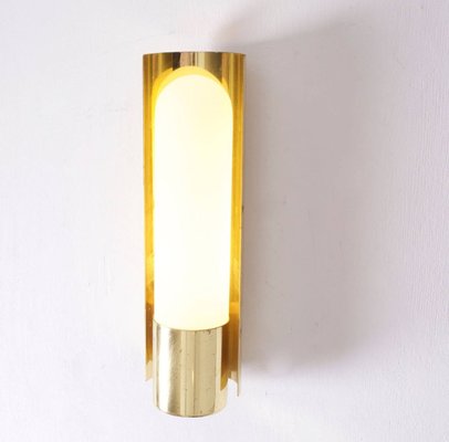 Brass and Glass Wall Light or Sconce from Glashütte Limburg, 1970s-VLZ-632126