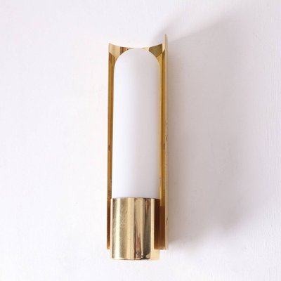 Brass and Glass Wall Light or Sconce from Glashütte Limburg, 1970s-VLZ-632126