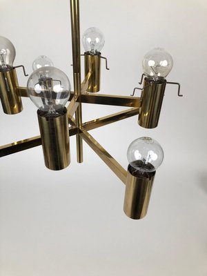 Brass and Lead Glass Pendant Lamp from J. T. Kalmar, Austria, 1965-BAF-763559