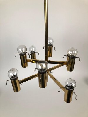 Brass and Lead Glass Pendant Lamp from J. T. Kalmar, Austria, 1965-BAF-763559