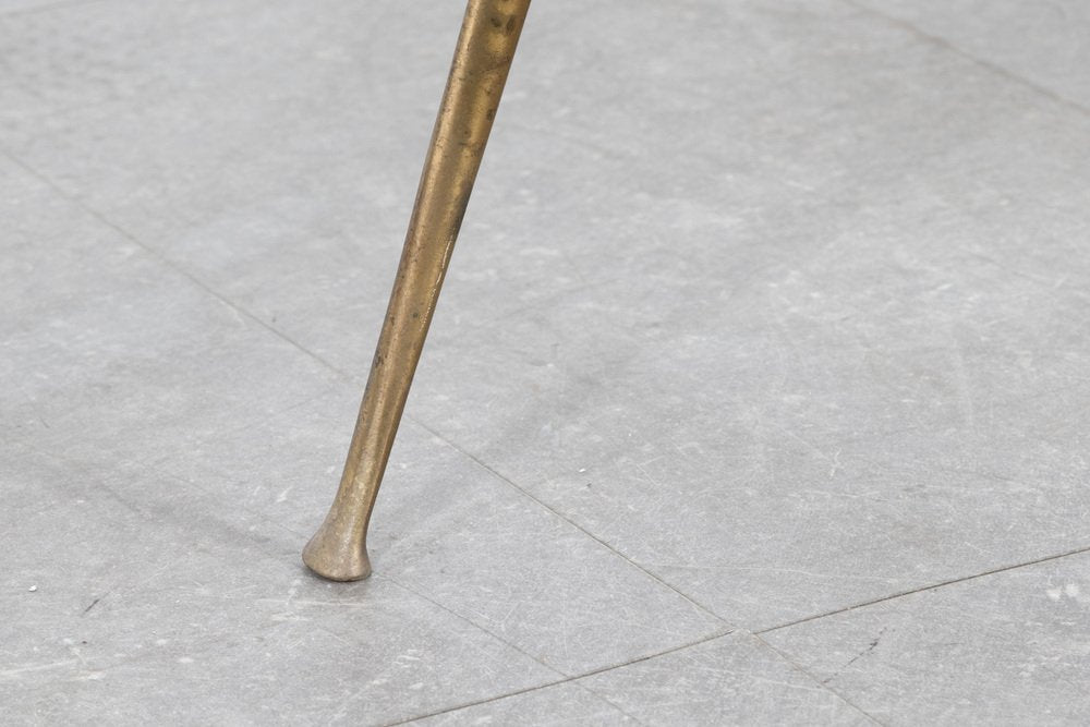 Brass and Marble Coffee Table attributed to Cesare Lacca, 1950s