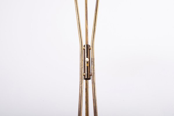 Brass and Marble Floor Lamp from Stilnovo, Italy, 1950s-SFD-1369744