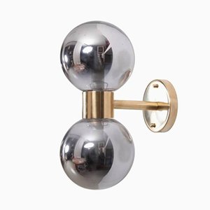 Brass and Mercury Glass Wall Lamp or Sconce in the Style of Stilnovo-VLZ-632007