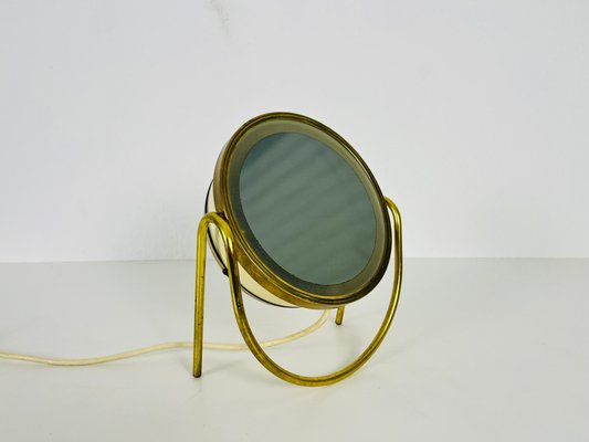 Brass and Metal Table Mirror, Italy, 1960s-PUK-1406763