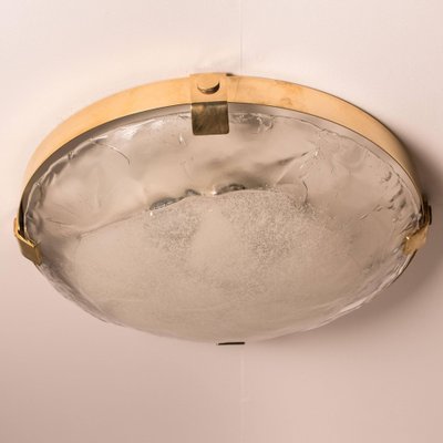 Brass and Murano Glass Flush Mount by J. T. Kalmar, Austria, 1960s-VDW-991402