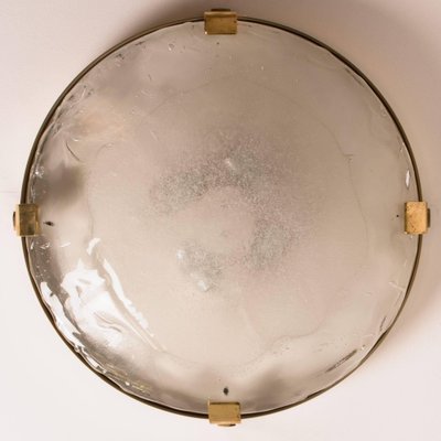 Brass and Murano Glass Flush Mount by J. T. Kalmar, Austria, 1960s-VDW-991402