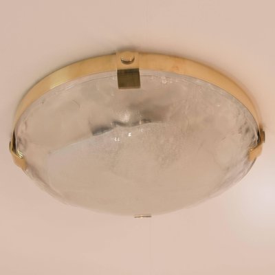 Brass and Murano Glass Flush Mount by J. T. Kalmar, Austria, 1960s-VDW-991402