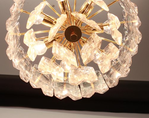 Brass and Murano Glass Light Fixture Palazzo from Kalmar, Austria, 1970s-UGR-1085852