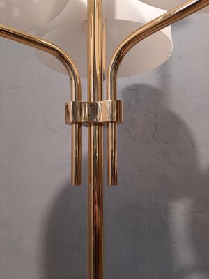 brass and Opaline Glass Model LTA3B 3-Light Floor Lamp by Ignazio Gardella for Azucena, 2000s-OHK-1148233