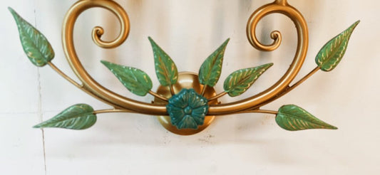 Brass and Vellum Wall Sconce