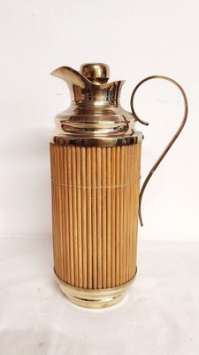 Brass and Wood Thermos, Spain, 1960s-RGF-1757016