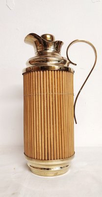 Brass and Wood Thermos, Spain, 1960s-RGF-1757016