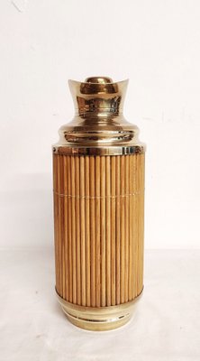 Brass and Wood Thermos, Spain, 1960s-RGF-1757016