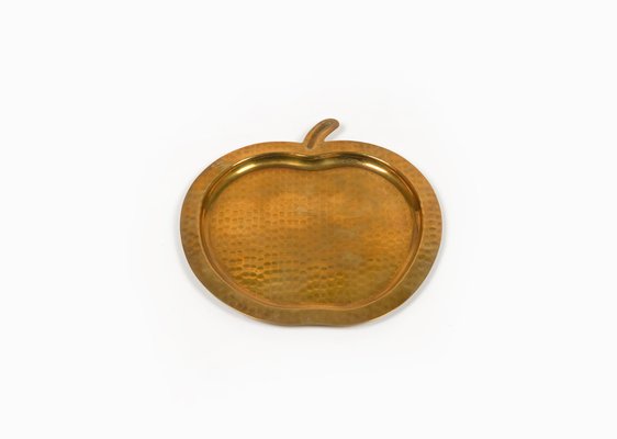 Brass Apple-Shaped Centerpiece attributed to Renzo Cassetti, Italy, 1960s-LYQ-1649715