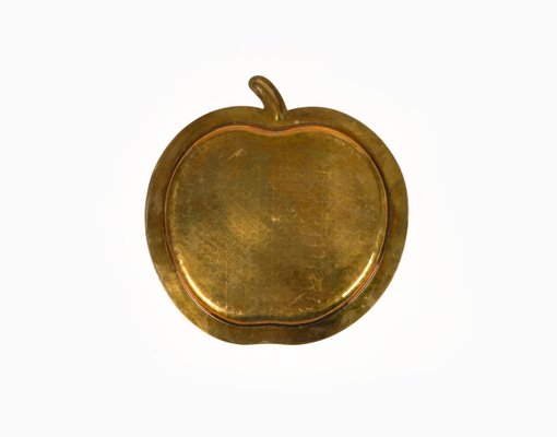 Brass Apple-Shaped Centerpiece attributed to Renzo Cassetti, Italy, 1960s-LYQ-1649715